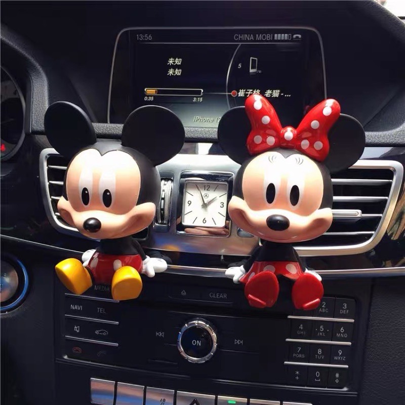 hiasan jepitan parfume ac monil mickey minnie wangi