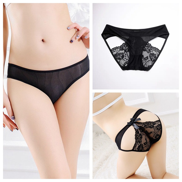 Celana Dalam Brief Sexy hot Cutout Bow Celana Dalam Low Waist Panties 3C076