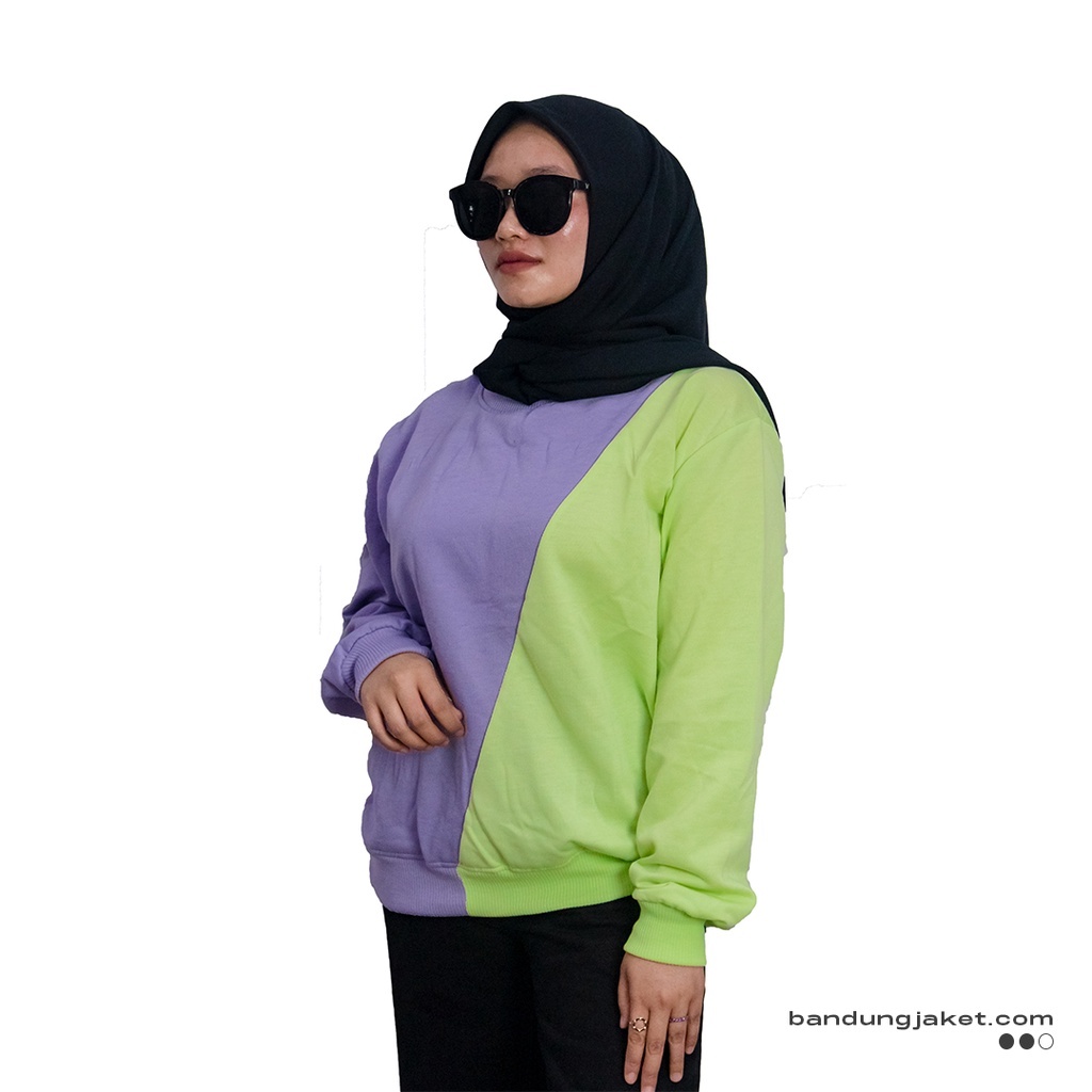 Slash Sweatshirt BAsic II Swetaer Wanita Kombinasi Trendy