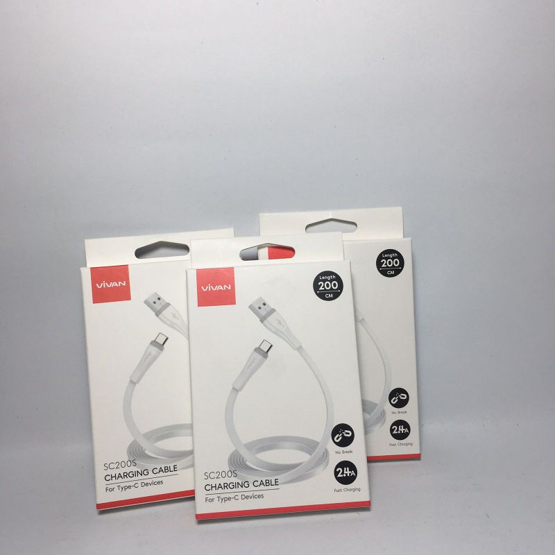 Kabel Data Type C VIVAN SC200s Fast Charging