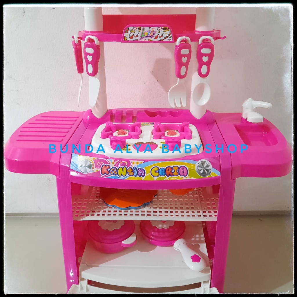 Mainan Dapur Dapuran Anak Kitchen Set / Set Dapur Edukasi Masak Masakan Dapur Luxury Set Mainan Masakan Kitchen Set Kantin Ceria - Alat Masak Mainan Anak Perempuan - Set Mainan Masak Masakan SNI - Mainan Dapur Dapuran Anak DEPOK