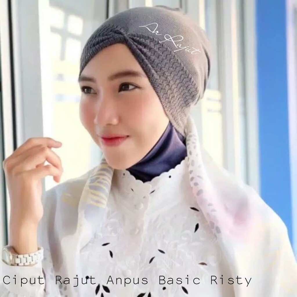 Ciput Rajut Anpus sreut  anti pusing/daleman hijab/inner bandana anti pening