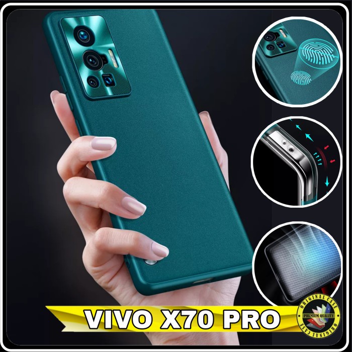 Casing Vivo X70 Pro Softcase X 70 Pro Luxury Metal Leather Premium