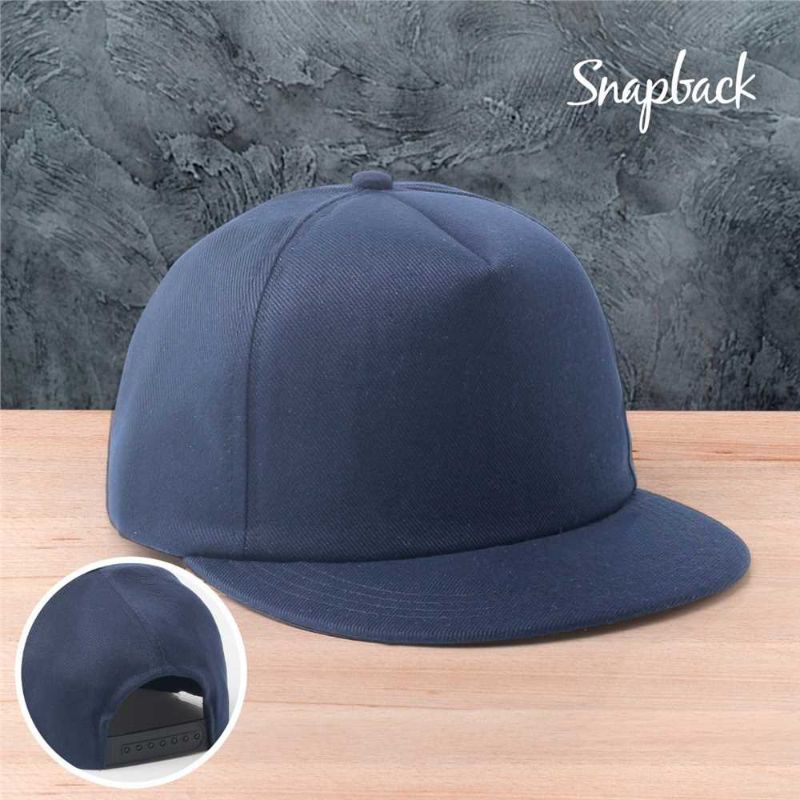 Topi Pria Baseball Casual Original Distro Bahan Premium Terbaru Promo COD - Hitam - Navy