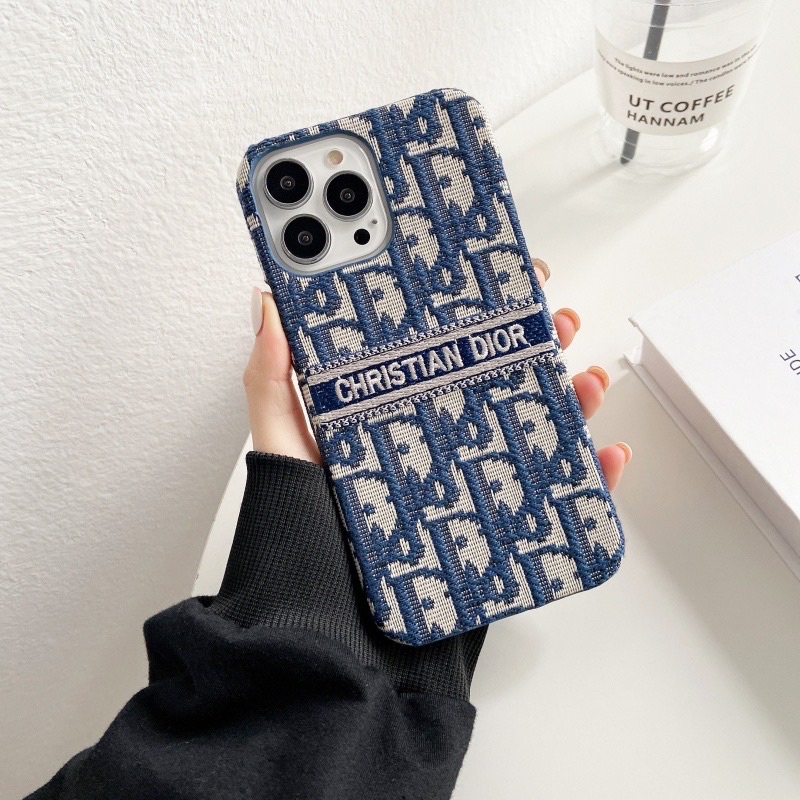 ️Fashion new style iphone case Casing iphone 14 Plus 14 Pro Max 13 promax 7 / 8P / 12 11 / XS / XR / XSMAX Motif Houndstooth CDIOR