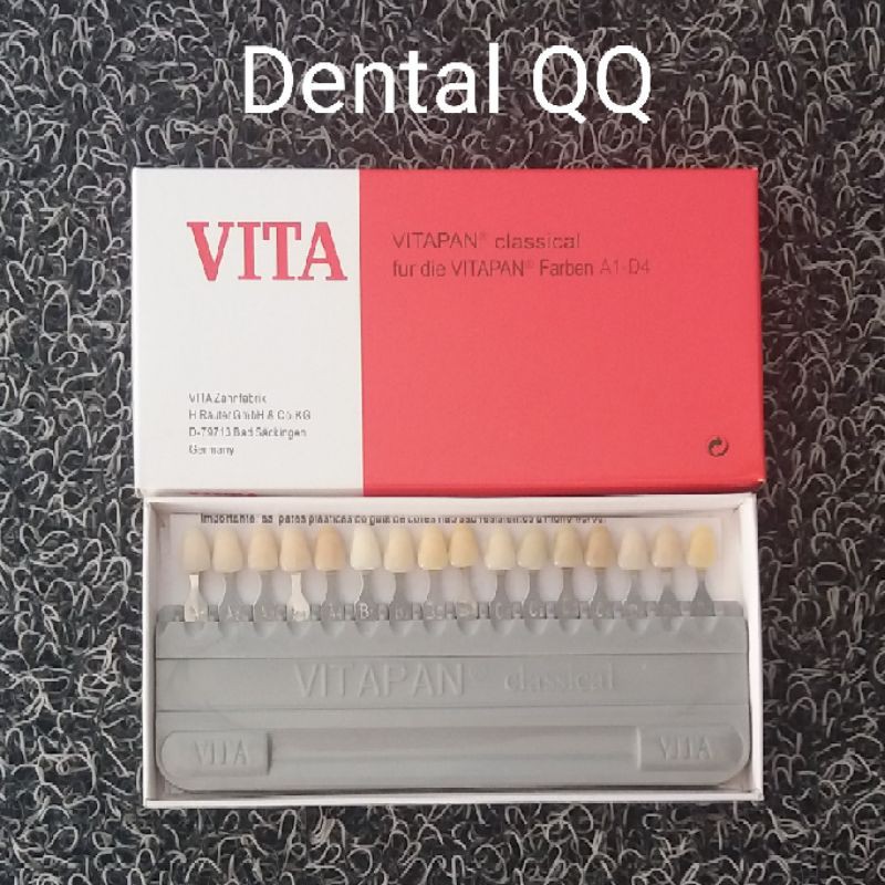 Vita vitapan classical dental shade guide // contoh 16 warna gigi