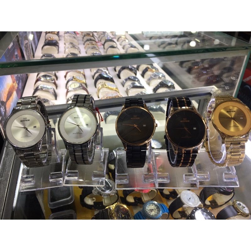 Jam mirage Cowok Tipis 8670BRP-M