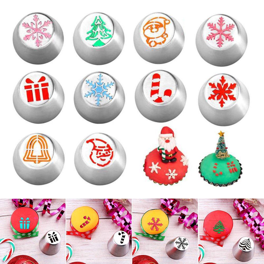 Top Christmas Flower Frosting Tip Tools Cream Pastry Cupcake Icing Piping Nozel