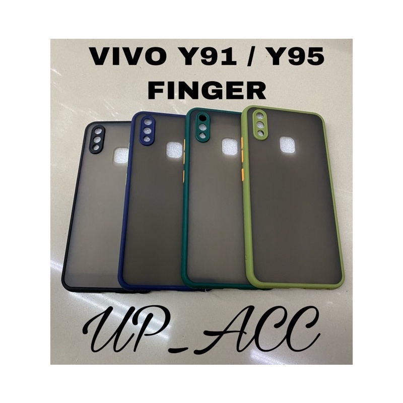 VIVO Y91 / Y95 FINGER MY CHOICE CSQUARE Bumper Candy CAMERA FUZE DOVE Protector HARD CASE