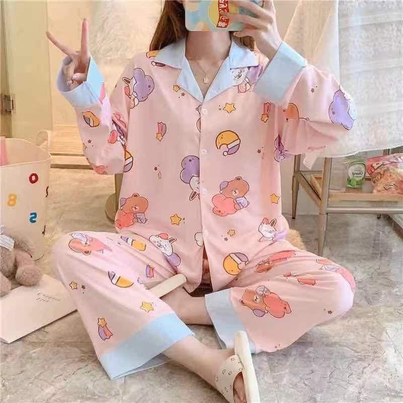 TELLY ➡️ 323 Piyama Wanita import  Baju Tidur wanita muslimah Setelan Pajamas Babydoll