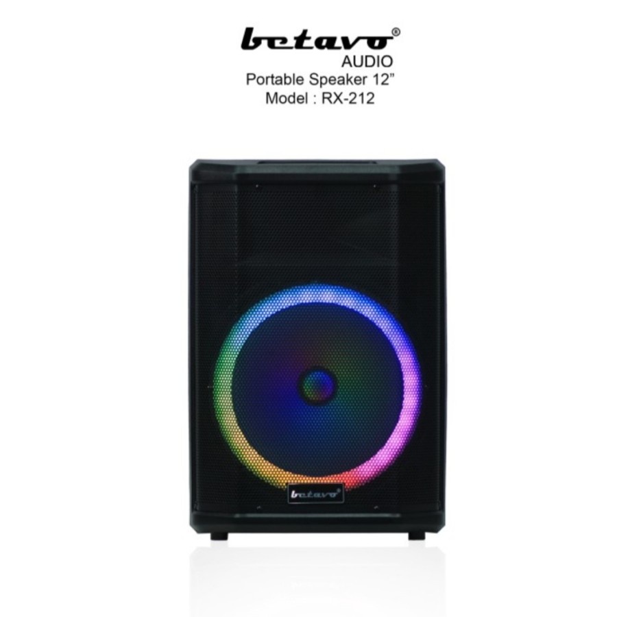 Speaker Portable Wireless 12 Inch BETAVO RX-212 Meeting USB Bluetooth Original