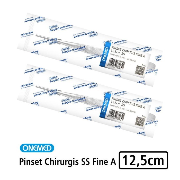 Pinset Chirurgis Stainless Steel Fine A 12,5cm Onemed OJ2