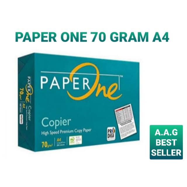 

paper one 70 gram A4 isi 500 lemar