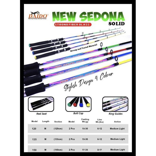 Alat Pancingan Murah Joran Daido New Sedona 150 Antena Pancing Kuat