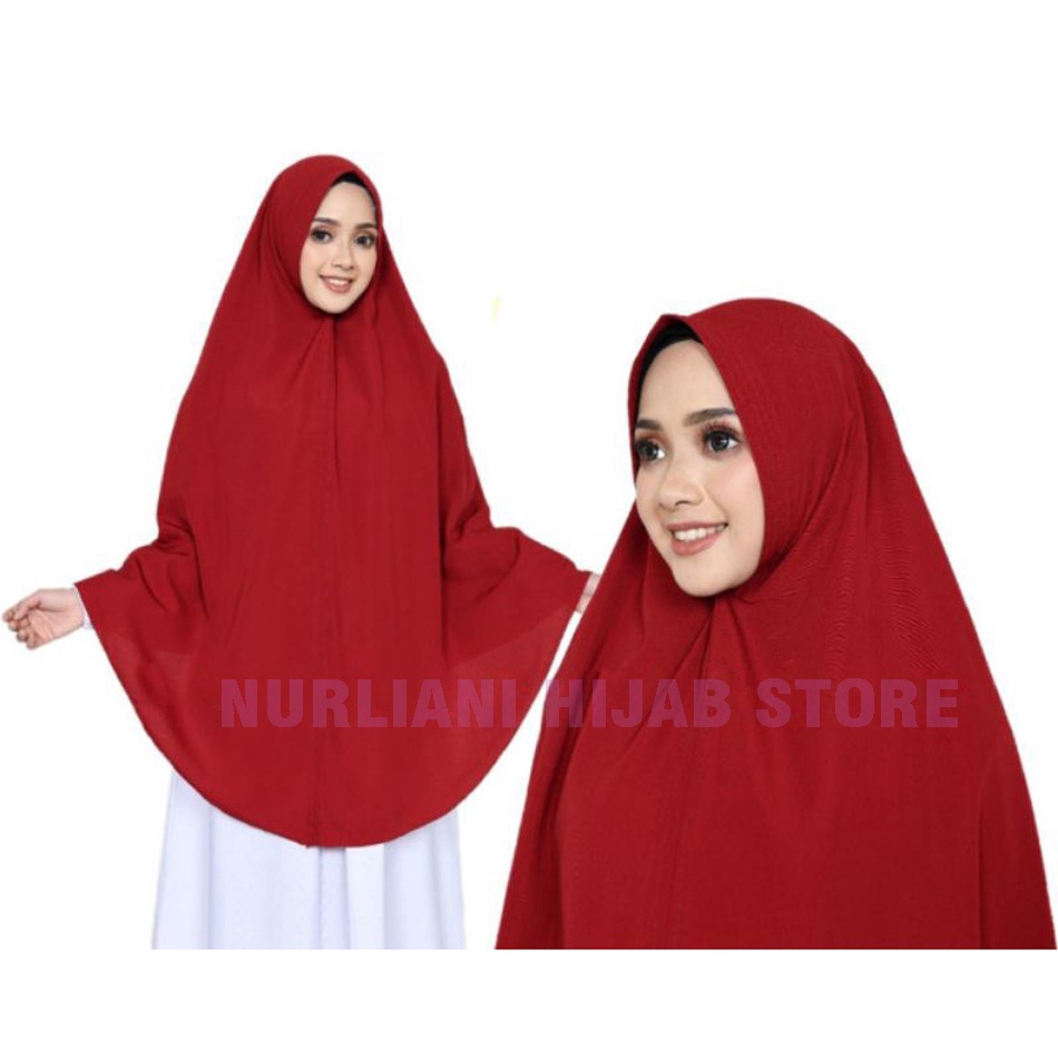 Jilbab Khimar Jumbo NON PET  premium wolfis