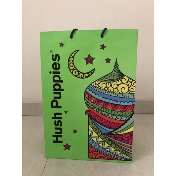 paper bag hush puppies original/paperbag/tas kertas/bungkus kado/hush puppies