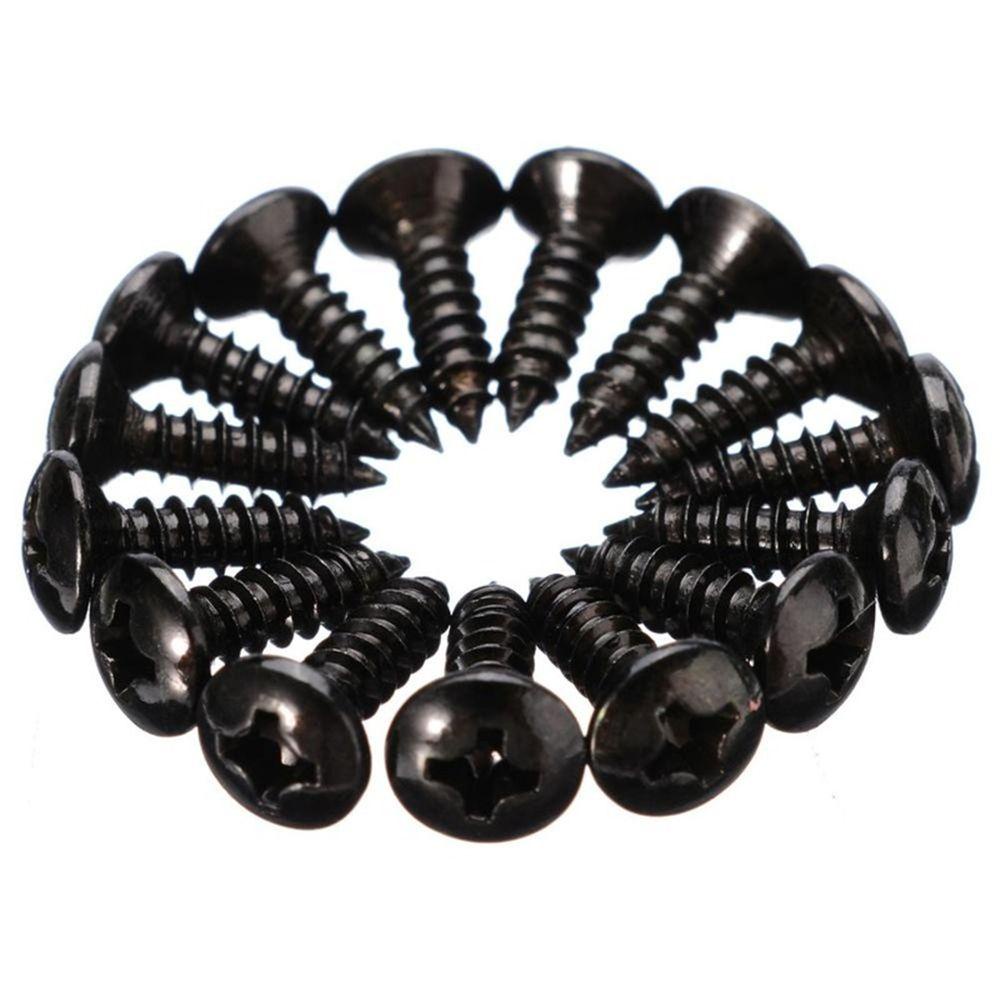 Nanas 50pcs/set Sekrup Pickguard Gitar Emas Hitam Perak Luthier Alat DIY Aksesoris Gitar