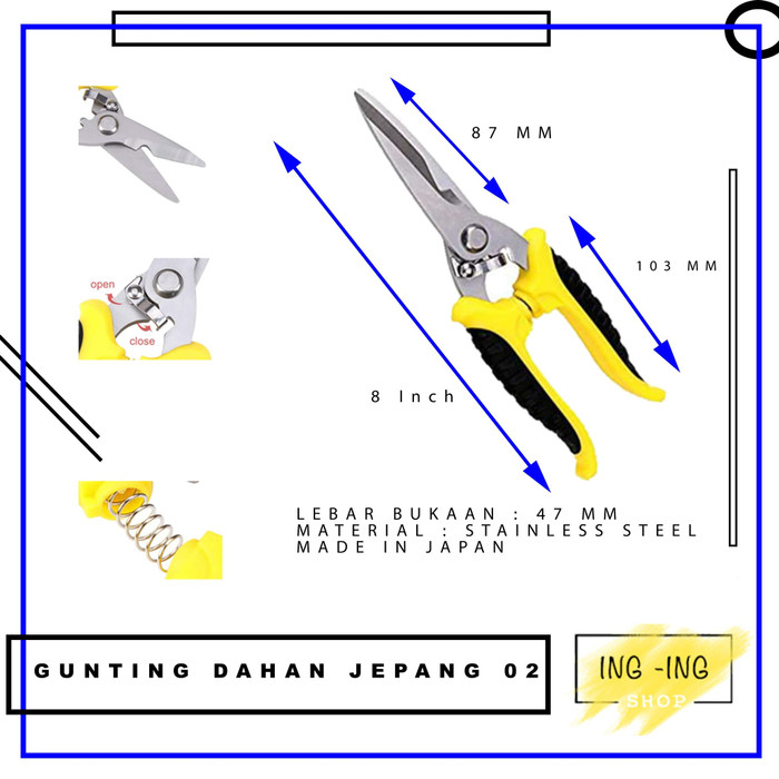 Gunting Dahan / Gunting Ranting / Gunting Buah / Gunting JEPANG ASLI