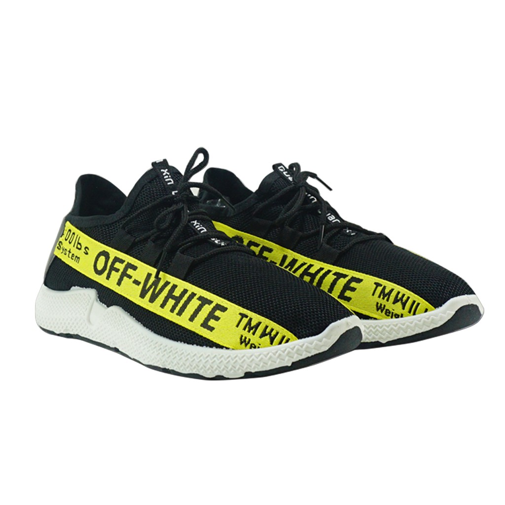 Sepatu Sneakers Pria Dane And Dine -  S0027 Hitam Kuning