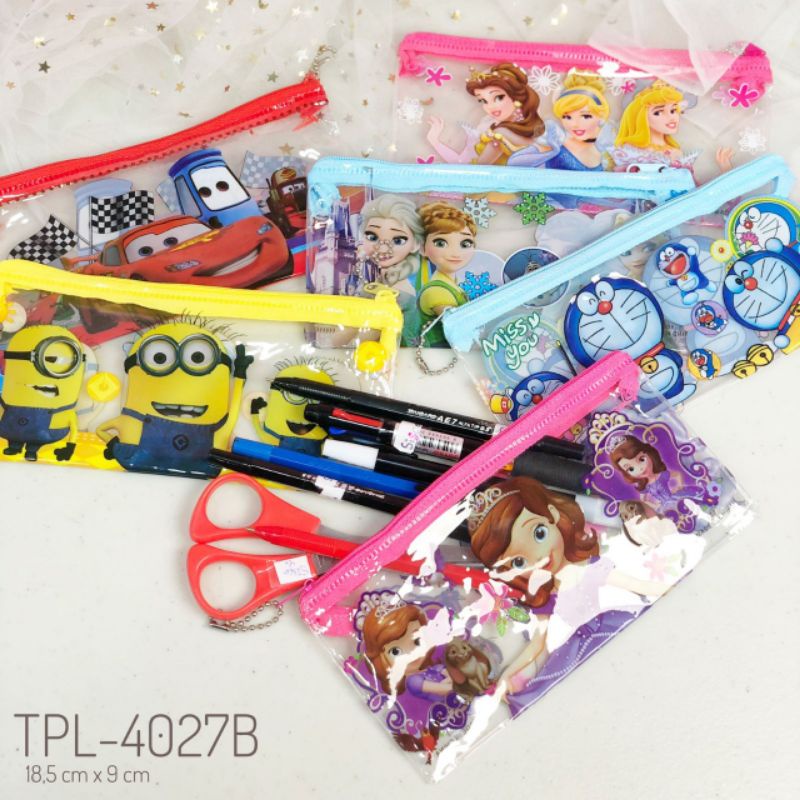 

6 pcs tempat pensil motif karakter
