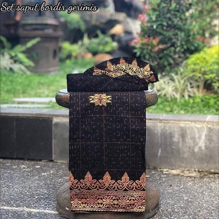 Celana Batik Pakaian adat bali set saput udeng oleh oleh khas bali