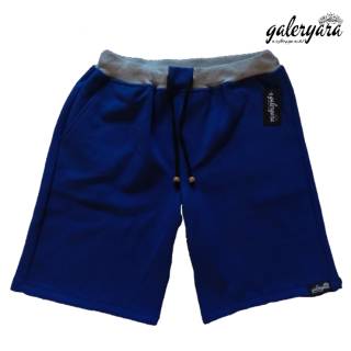  BIG  SIZE  Celana  Jogger  Pendek  Pria Nick Pinggang Karet 