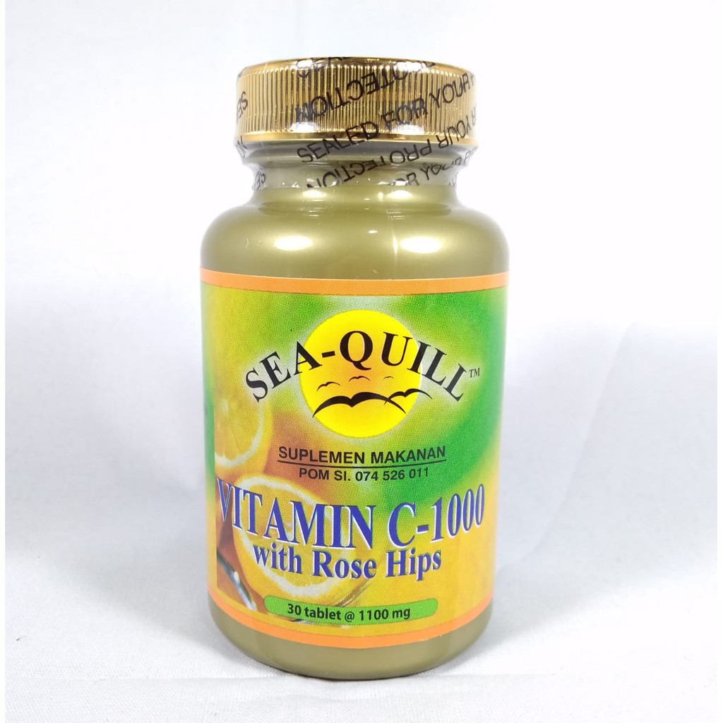 Sea Quill Vitamin C 1000 With Rose Hips 30 Tablet Bpom Shopee Indonesia