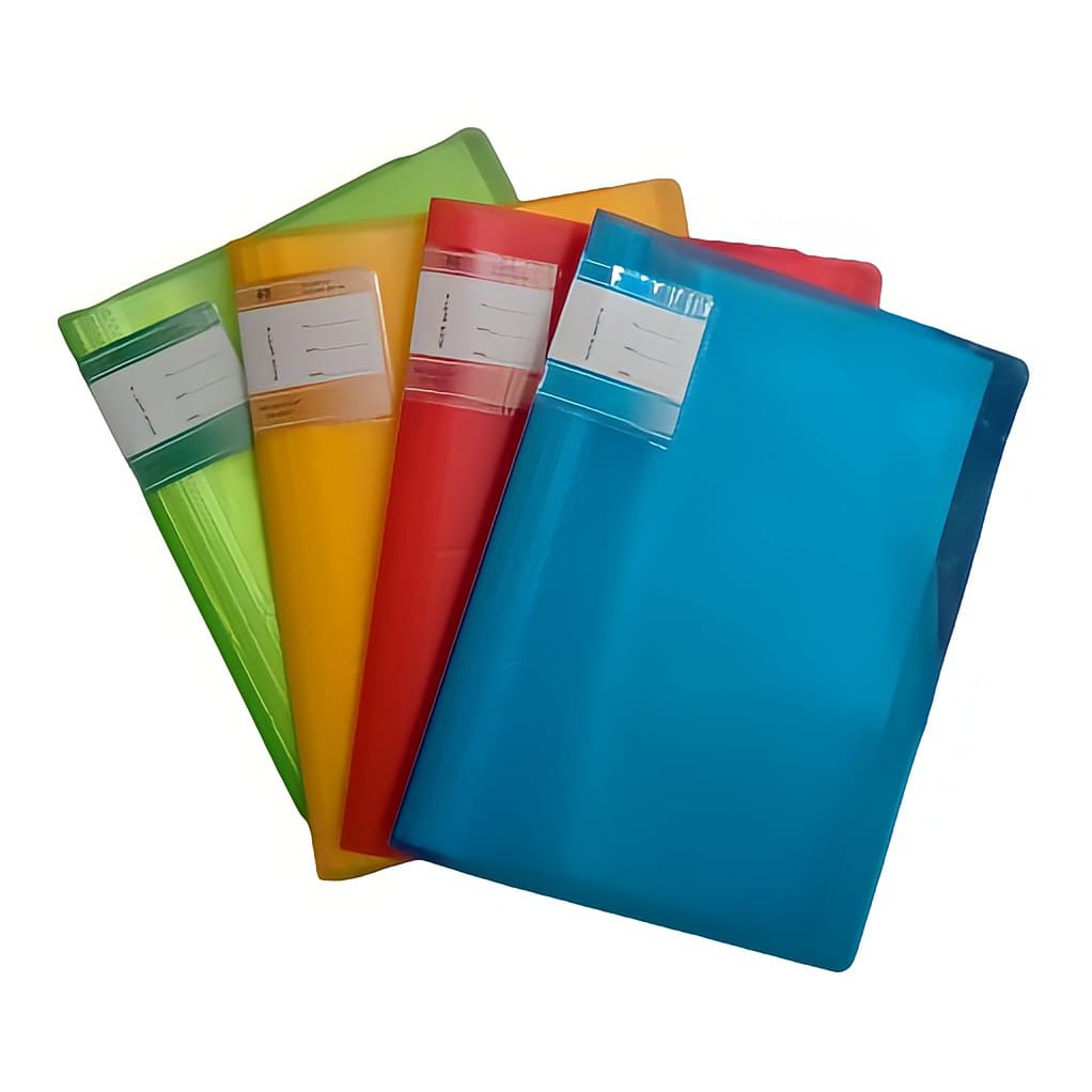 

MAP DOKUMEN CLEAR HOLDER 40 LBR FOLIO F4 WARNA TRANSPARANT DISPLAY BOOK DOCUMENT KEEPER