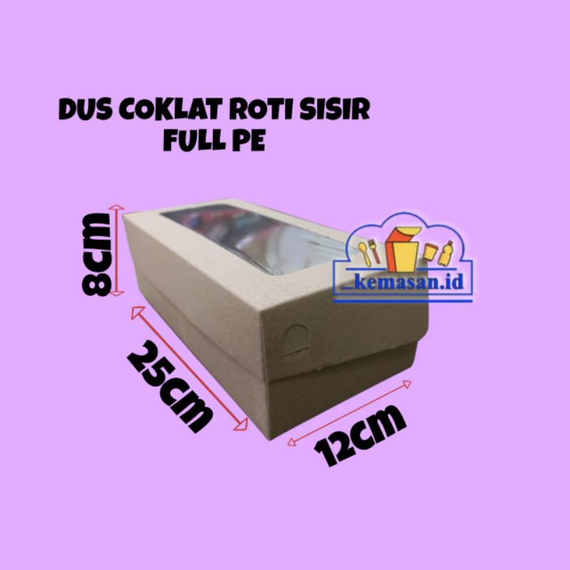 

DUS COKLAT ROTI SISIR FULL PE 25X12X8