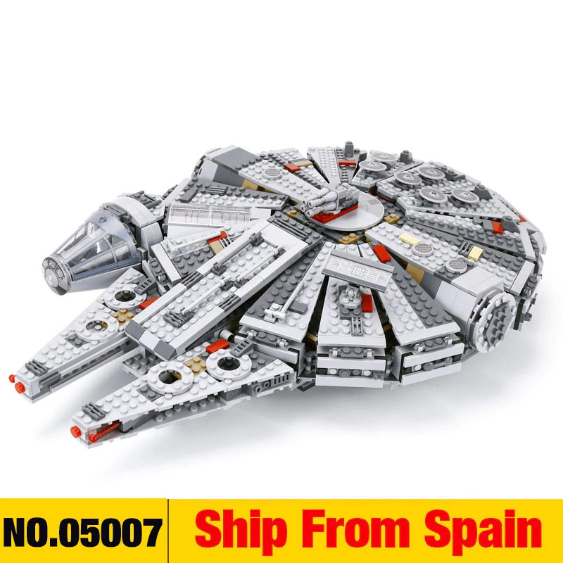 Mainan Lego Anak Force Awakens Star Set Wars Series Compatible with 75105 Millennium toys Falcon