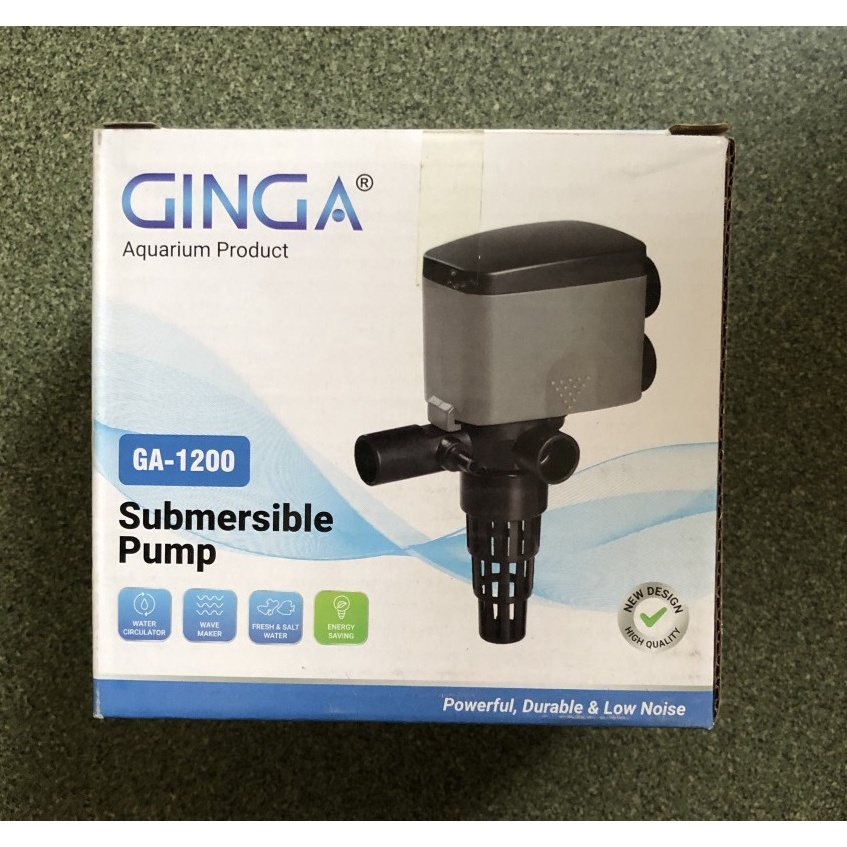 GINGA GA 1200 7 WATT POMPA CELUP AQUARIUM AQAUSCAPE KOLAM IKAN POMPA AIR CELUP LOW WATT