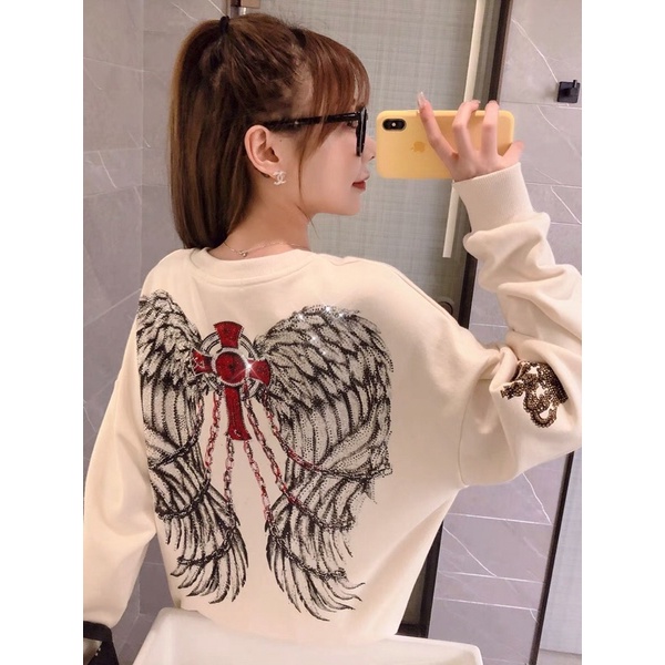 SWEATER IMPORT PRIA WANITA ASIA KOREA JEPANG ORIGINAL WINGS GLAMOUR JY12