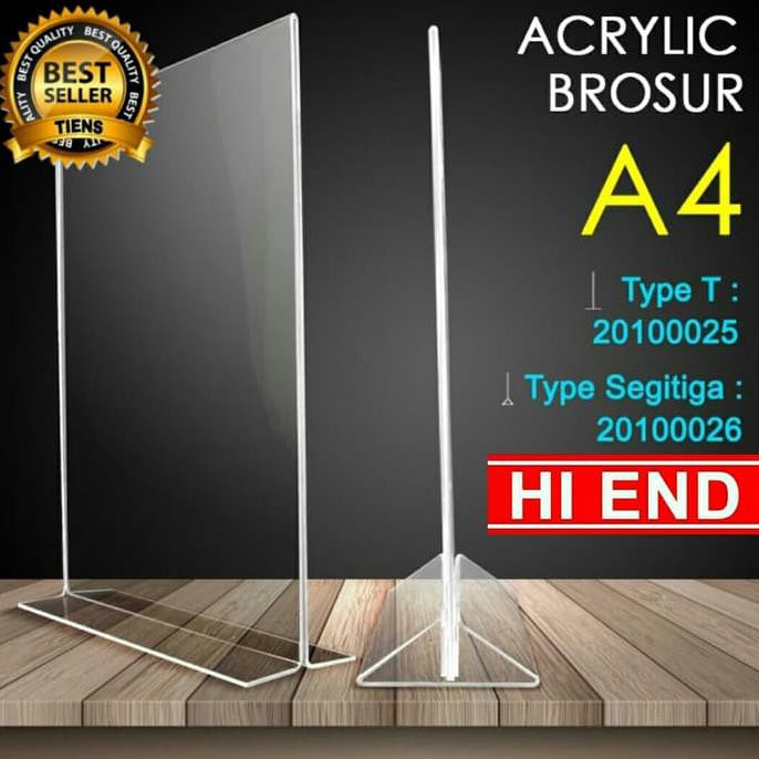 

acrylic tent holder / akrilik tent card A4 tempat brosur Meja