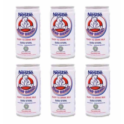 

BEAR BRAND SUSU STERIL BERUANG PUTIH UNTUK KESEHATAN 189ML 6PCS