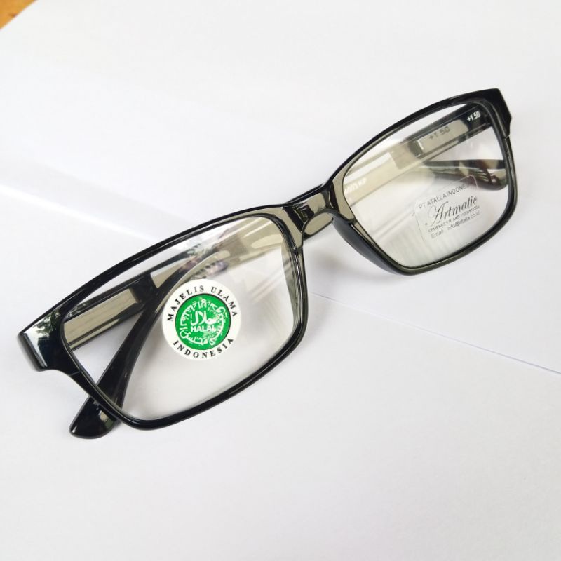 Kacamata Baca Plus 1.00 sd Plus 3.00 Frame Kotak Pria Wanita
