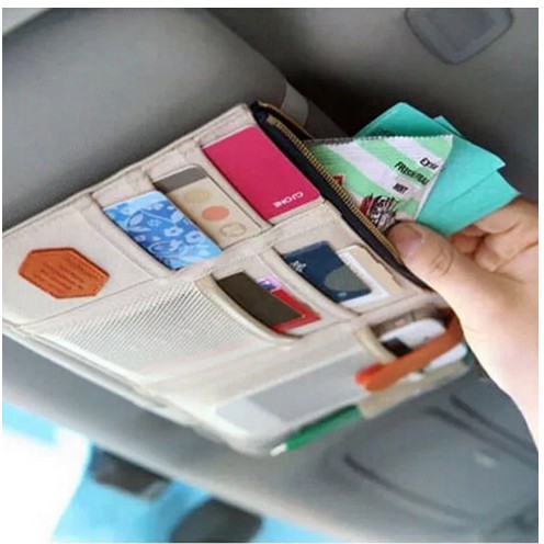 TEMPAT KARTU MOBIL sun visor pen emoney sunvisor handphone organizer