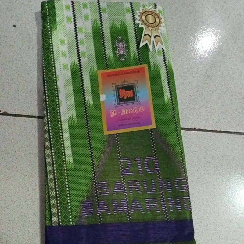SARUNG DEWASA SAMARINDA ALMUSTHOFA HIJAU