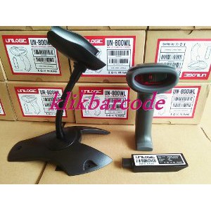 WIRELESS BARCODE SCANNER HANDAL UNILOGIC 800 WL ( LASER - USB - AUTO SCAN + STAND , HARGA PROMO )