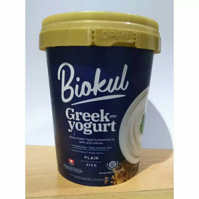 

Biokul greek yogurt 473 gram 6 pcs plain blueberry cream manggo honey strawberry