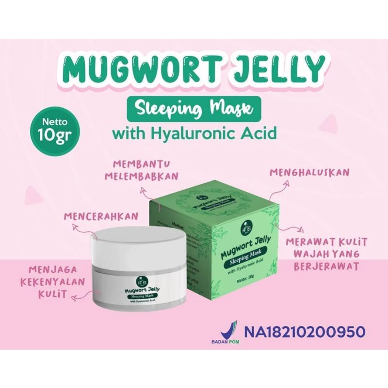 (BPOM) SLEEPING MASK BY HIEL BEAUTY SAFFRON JELLY SLEEPING MASK HIEL BEAUTY MUGWORT JELLY MASK SLEEP