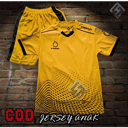 ( COD ) Baju stelan anak kaos olahraga anak sd smp / baju futsal u6-13 tahun