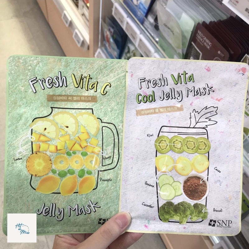 SNP Fresh Vita Sheet Mask (Vita C, Cool Jelly)