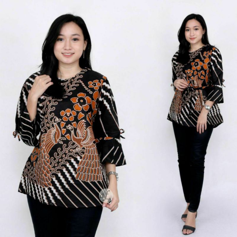ATASAN BATIK WANITA M L XL XXL-I Blus Gemek