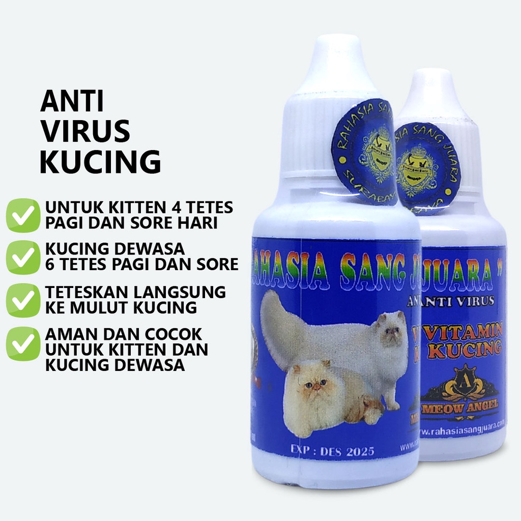 VAKSIN KUCING OBAT ANTI VIRUS KUCING MENINGKATKAN IMUN DAYA TAHAN TUBUH KUCING DAN OBAT CACING KUCING