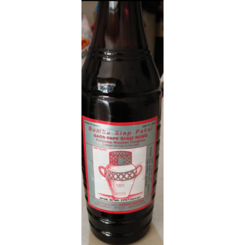 

Saos Tape Siau Hing Cap Guci 600ml / Penyedap Masakan