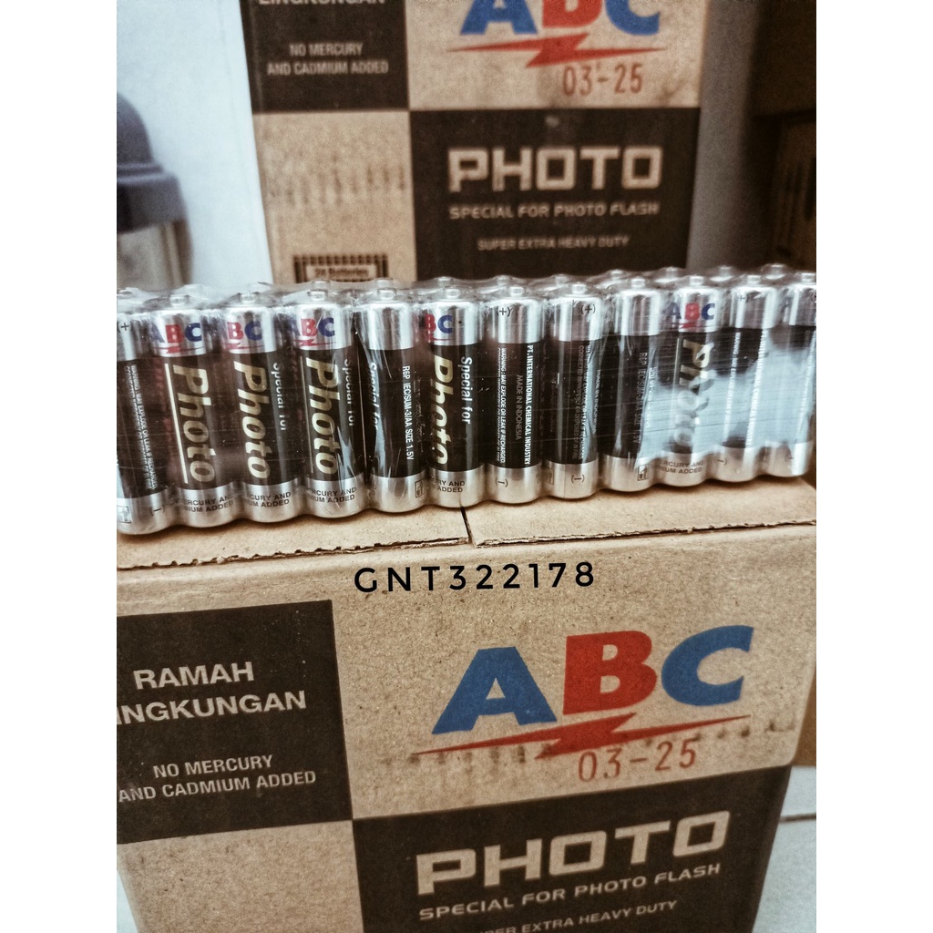 Baterai AA / A2 ABC Photo Ultra Power Hitam Murah