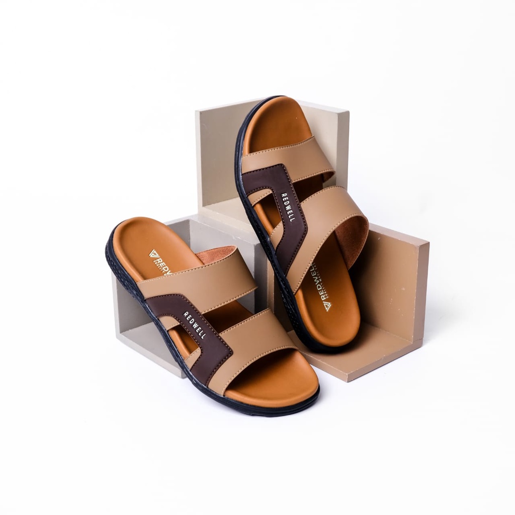 BISA (COD)!! SANDAL PRIA KULIT ASLI 100% SAMPAI ALASNYA