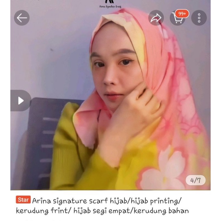 Arina signature scarf hijab prelove