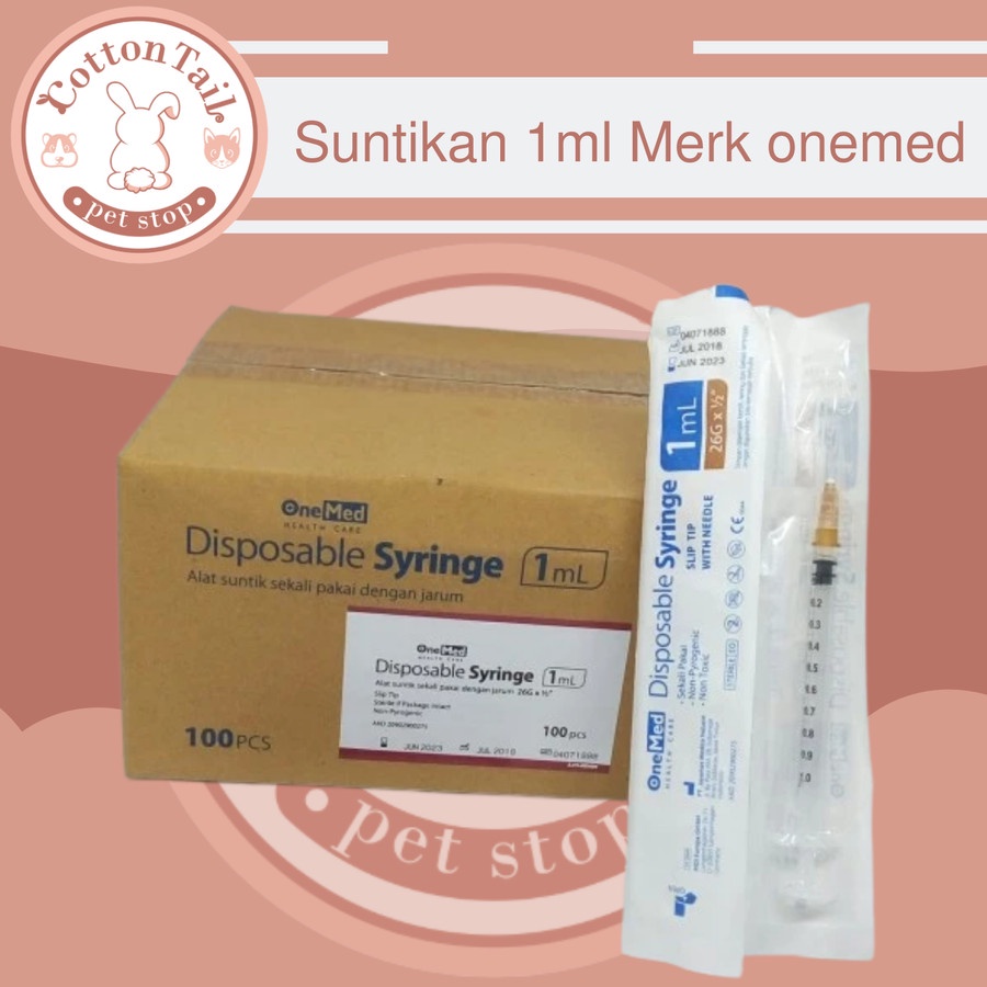 Spuit / Suntikan / Syringe 1ml Merk One med