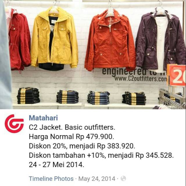 Preloved Purple C2 Basic Outfitters Jacket/Parka